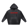 Vintage Washed Frayed Fleece Hoodie