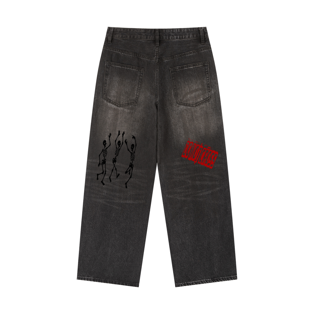 Vintage Wash Heavyweight Denim Jeans