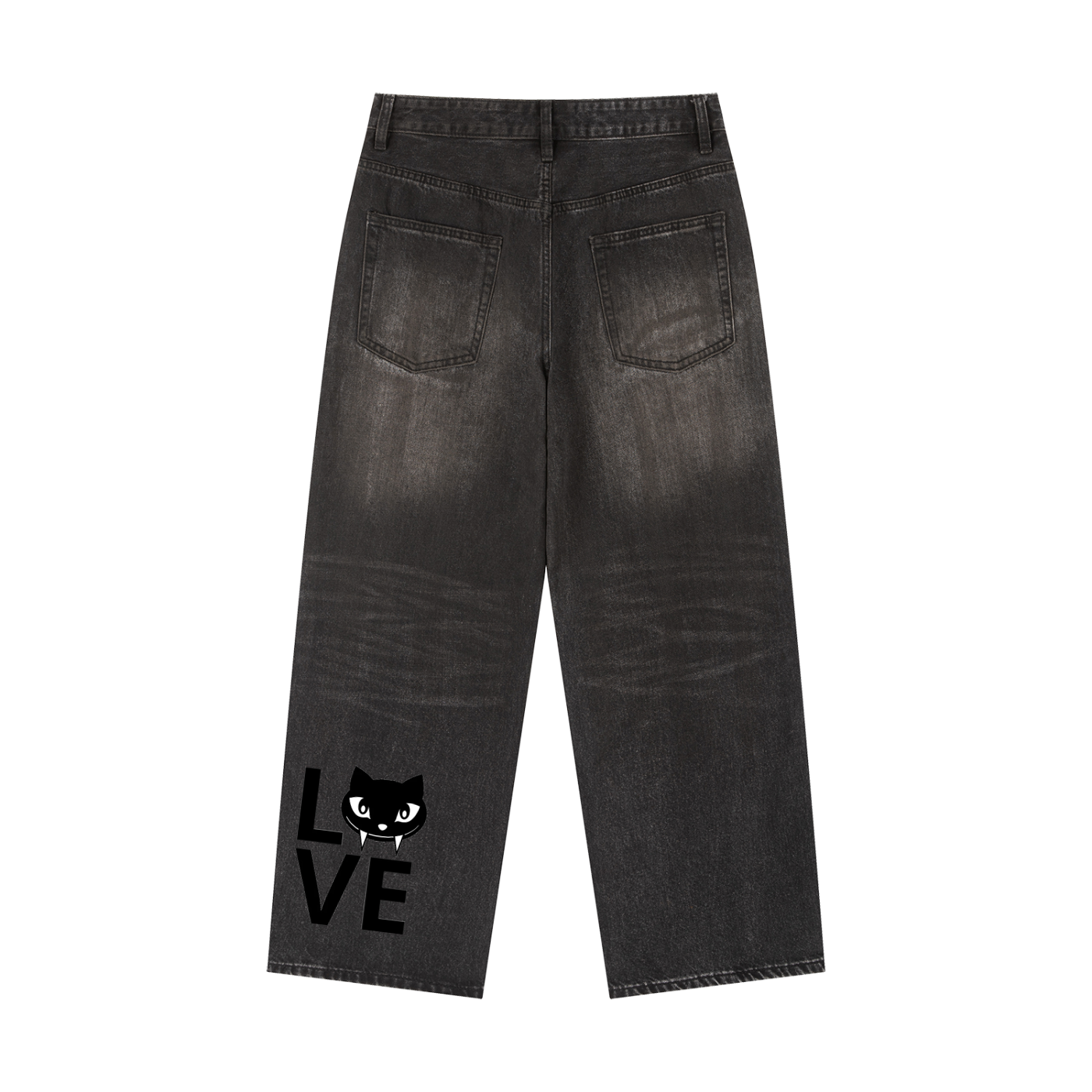 Vintage Wash Heavyweight Denim Jeans