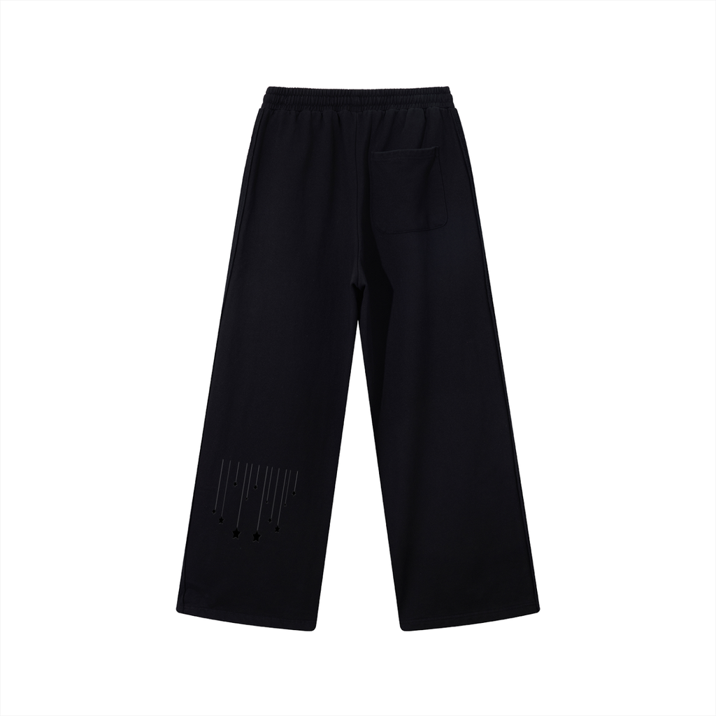 Contrast Tape Straight-Leg Sweatpants