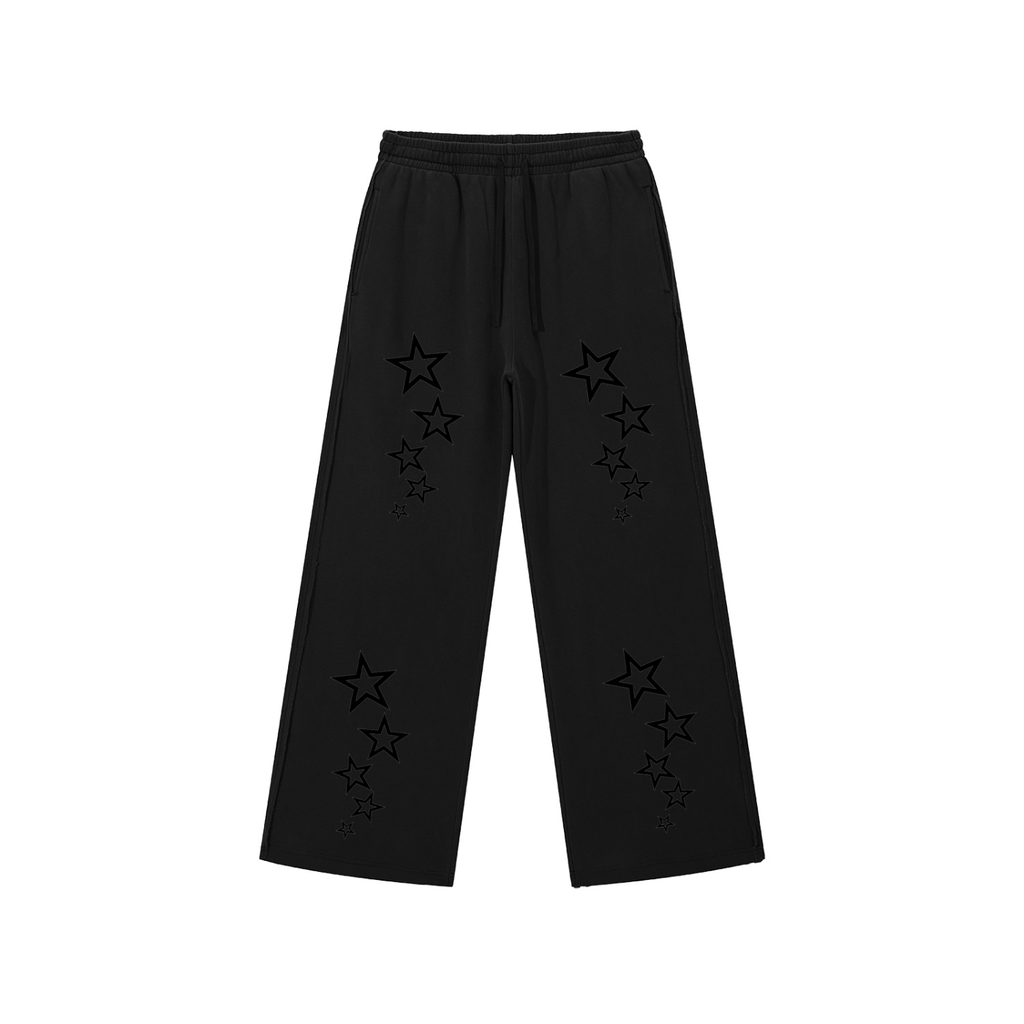 Snow Washed Raw Edge Sweatpants