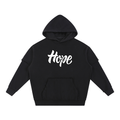 Snow Washed Raw Edge Double Layered Hoodie
