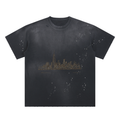 Hand-Frayed Sunfade Paint Splatter T-Shirt