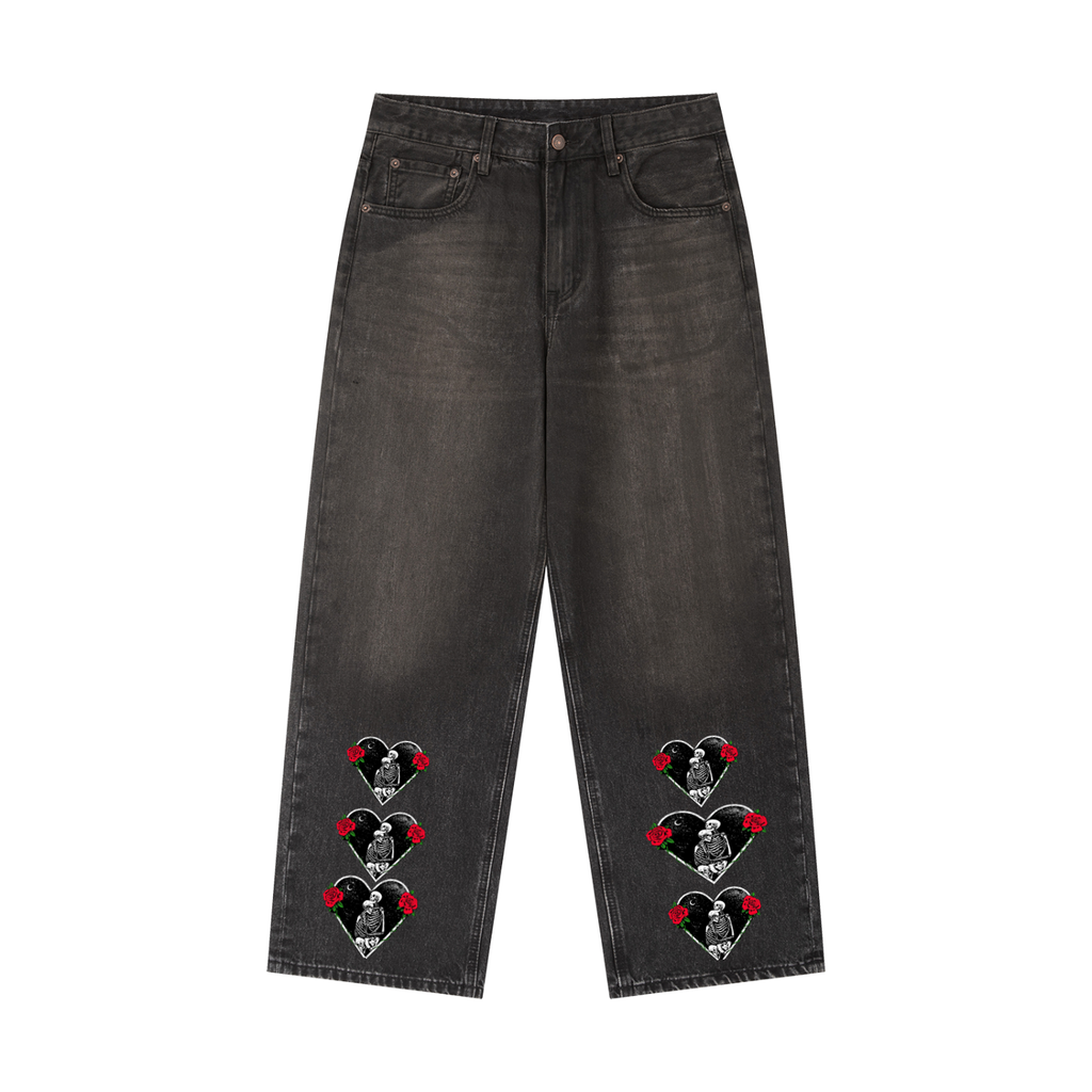 Vintage Wash Heavyweight Denim Jeans