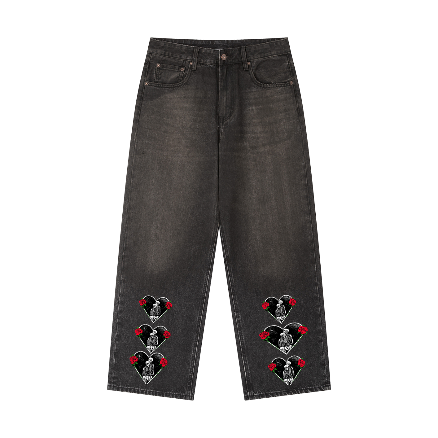Vintage Wash Heavyweight Denim Jeans