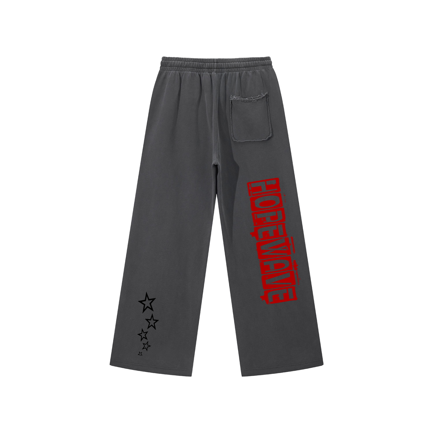Snow Washed Raw Edge Sweatpants