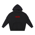 Snow Washed Raw Edge Double Layered Hoodie