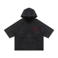 Snow Washed Hooded Boxy T-Shirt