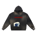 Sun Fade Frayed Fleece Hoodie