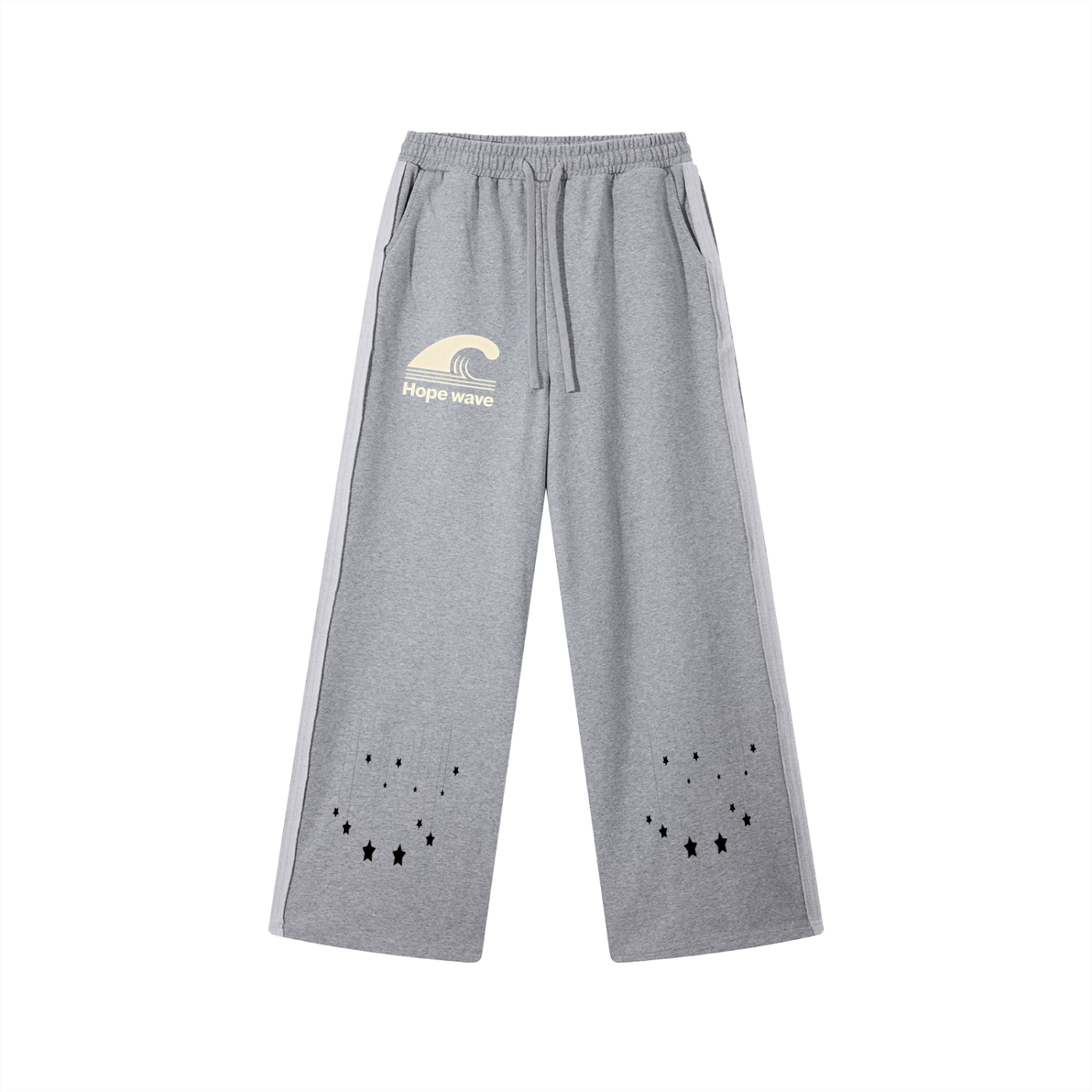 Contrast Tape Straight-Leg Sweatpants